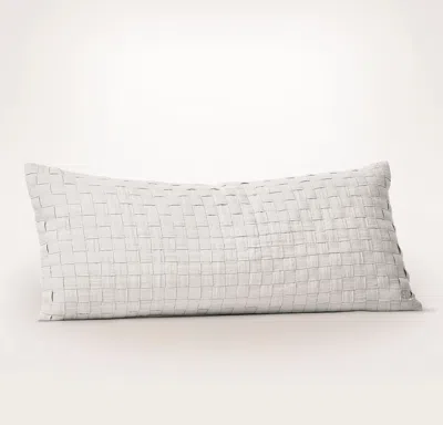 Boll & Branch The Woven Icon Pillow Cover (lumbar) In Neutral