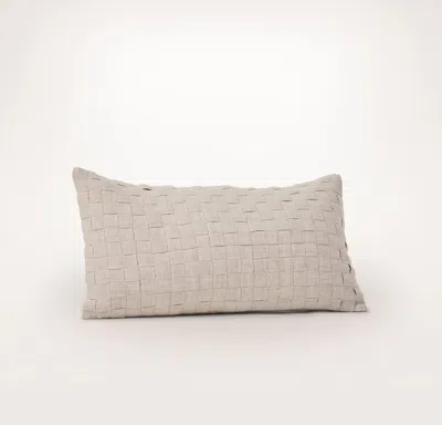 Boll & Branch The Woven Icon Pillow Cover (lumbar) In Neutral
