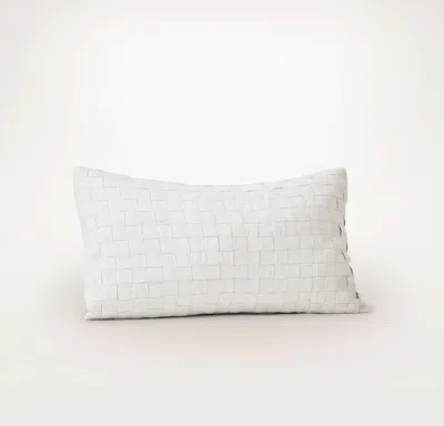 Boll & Branch The Woven Icon Pillow Cover (lumbar) In White