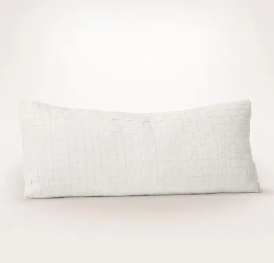 Boll & Branch The Woven Icon Pillow Cover (lumbar) In White