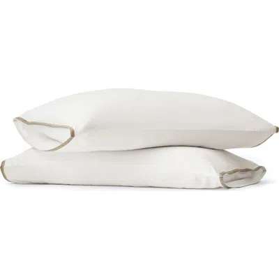 Boll & Branch Trielle Percale Set Of 2 Pillowcases In White
