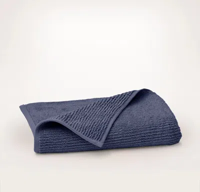 Boll & Branch Turkish Ribbed Bath Towel In Blue
