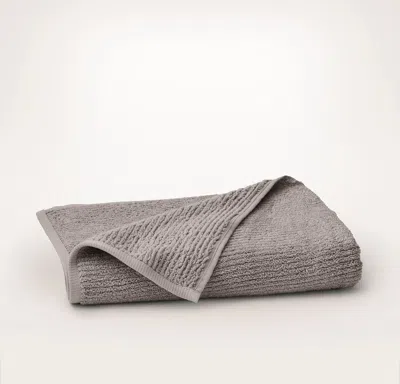 Boll & Branch Turkish Ribbed Bath Towel In Gray
