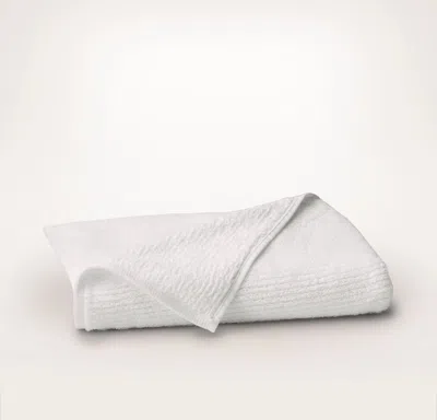Boll & Branch Turkish Ribbed Bath Towel In White