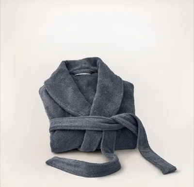 Boll & Branch Turkish Ultra Plush Robe In Gray