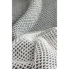 Boll & Branch Two-tone Organic Cotton Waffle Knit Bed Blanket In Gray