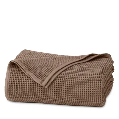 Boll & Branch Waffle Cotton Bed Blanket, King/cali King In Brown