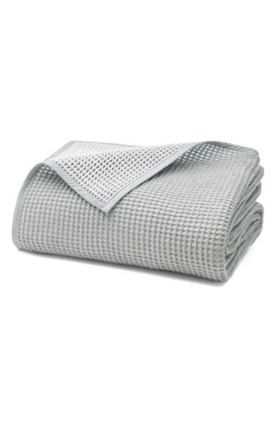 Boll & Branch Waffle Knit Two-tone Bed Blanket In White