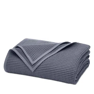 Boll & Branch Waffle Organic Cotton Bed Blanket, Full/queen In Gray