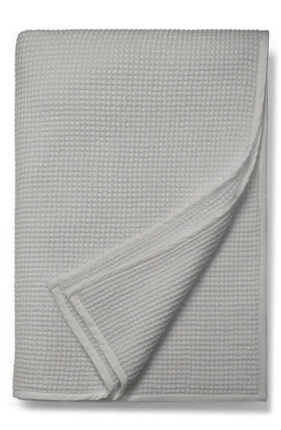 Boll & Branch Waffle Organic Cotton Bed Blanket, Full/queen In Pewter