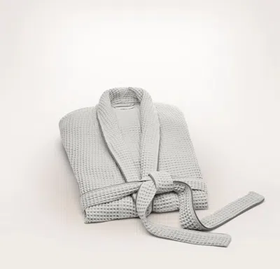 Boll & Branch Waffle Robe In Gray