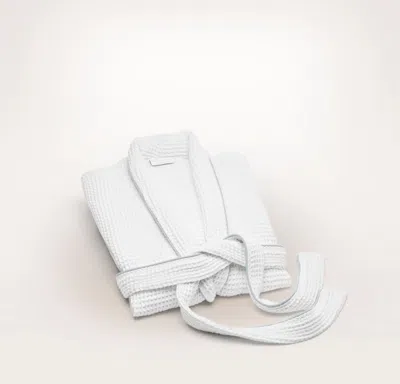 Boll & Branch Waffle Robe In White