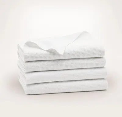 Boll & Branch Waffle Terry Bath Towel Starter Bundle In White