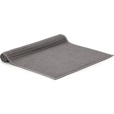 Boll & Branch Waffle Weave Organic Cotton Bath Mat In Gray