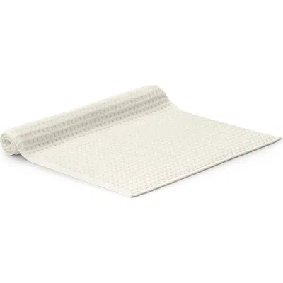 Boll & Branch Waffle Weave Organic Cotton Bath Mat In White