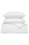 Boll & Branch Waffle Duvet Set, Full/queen In White