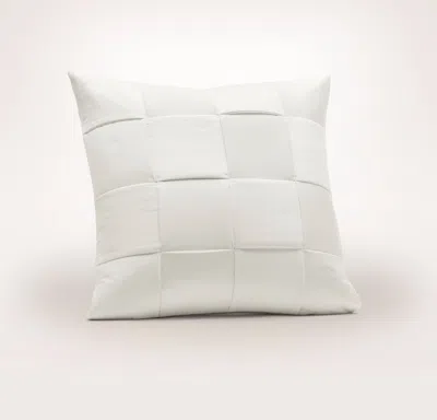 Boll & Branch Woven Icon Pillow Cover (20x20) In White
