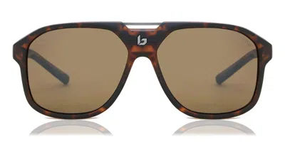Bolle Arcadia Polarized Bs037003 Men's Sunglasses Tortoiseshell Size 60