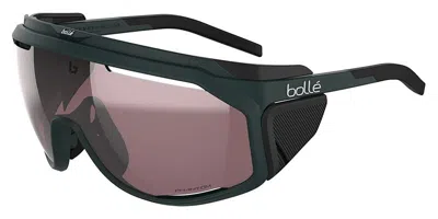 Bolle Chronoshield Polarized Bs018008 Men's Sunglasses Green Size 143 In Pink