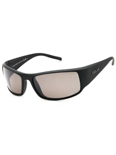Bolle King Rectangular Men's Sunglasses In Black