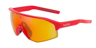Bolle Lightshifter Xl Polarized Bs014006 Occhiali Da Sole Rossi Per Uomo In Red