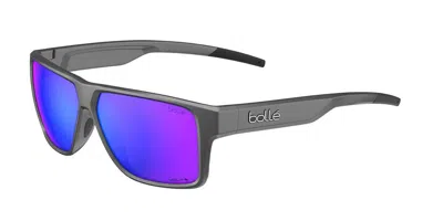 Bolle Temper Polarized Bs042001 Men's Sunglasses Grey Size 60