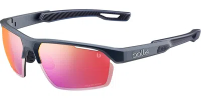 Bolle Victus Pro Bs058001 Men's Sunglasses Blue Size 66 In Black