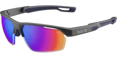 Bolle Victus Pro Polarized Bs058003 Men's Sunglasses Grey Size 66