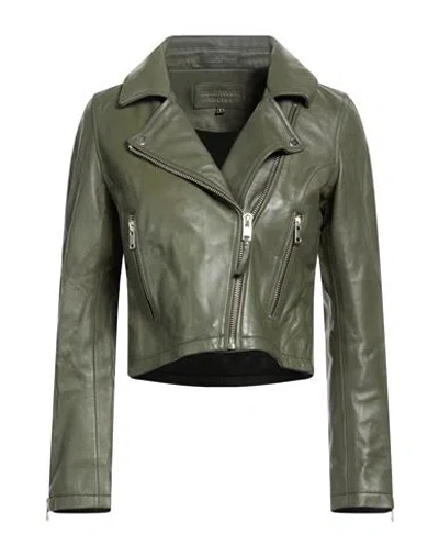 Bolongaro Trevor Millie Woman Jacket Military Green Size Xl Sheepskin