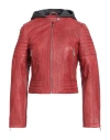 Bolongaro Trevor Woman Jacket Red Size L Sheepskin In Red