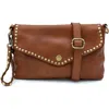 Bolsa Nova Aria Envelope Crossbody In Cognac