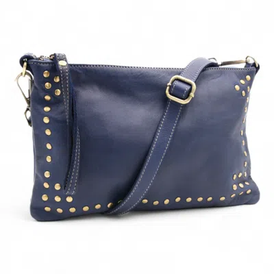 Bolsa Nova Handbags Women's Blue Boho Clutch In Navy