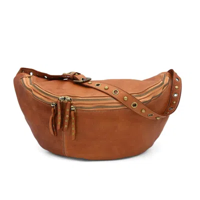 Bolsa Nova Handbags Women's Brown Bella Large Sling In Cognac