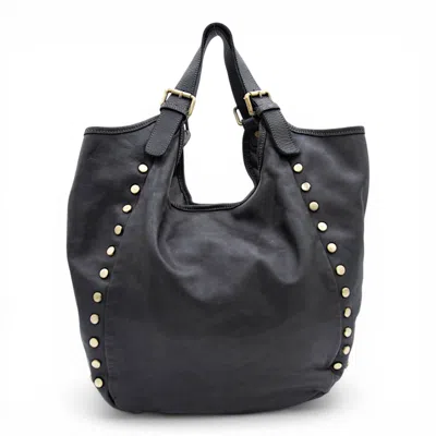 Bolsa Nova Handbags Women's Slouchy Stud Tote In Black