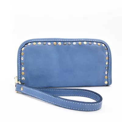 Bolsa Nova Handbags Women's Sofia Zip Around Wallet In Denim Blue
