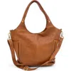 Bolsa Nova Julia Slouchy Tote In Cognac