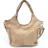 Bolsa Nova Julia Slouchy Tote In Light Taupe