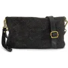 Bolsa Nova Laura Woven Crossbody In Black