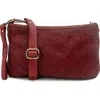 Bolsa Nova Laura Woven Crossbody In Brick
