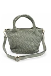 Bolsa Nova Lisa Woven Mini Tote In Pistachio