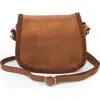 Bolsa Nova Naples Saddle Bag In Cognac