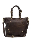 Bolsa Nova Nora Patchwork Tote In Chocolate