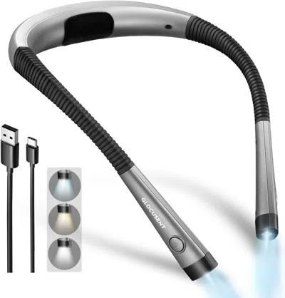 Boltn Book Light, 3-color & 6-brightness Reading Light, Bendable Neck Light