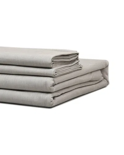 Bombacio Linens 200tc Melange Pillowcase Set In Gray