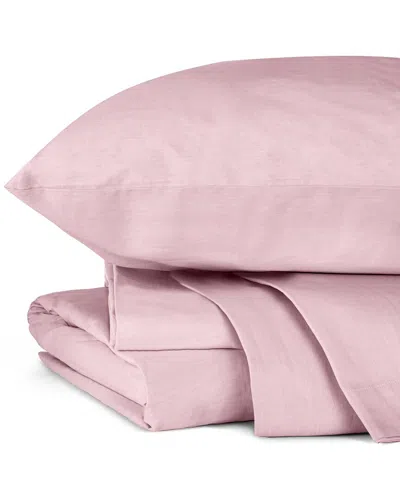 Bombacio Linens 200tc Melange Sheet Set In Blush