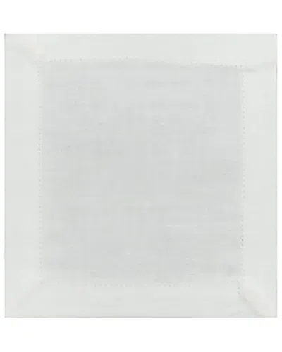 Bombacio Linens Pure Linen Set Of 4 White Napkins