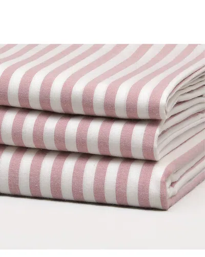 Bombacio Linens Stripes Duvet In Blush