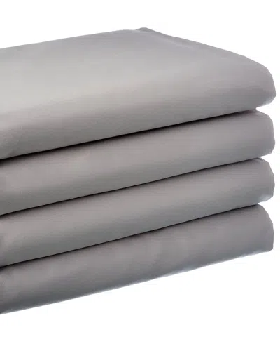 Bombacio Linens Sunrise Collection 420 Thread Count Cotton Sateen Sheet Set In Gray