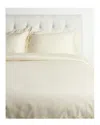 Bombacio Linens Sunrise Collection 420tc Cotton Sateen Duvet Set In Ivory