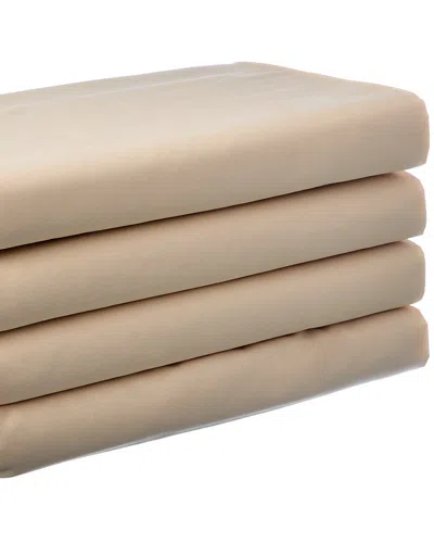 Bombacio Linens Sunrise Collection 420tc Cotton Sateen Sheet Set In Brown